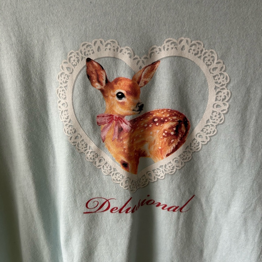 Isaac Morris Light Blue Casual T-Shirt Delusional - Picture 3 of 4